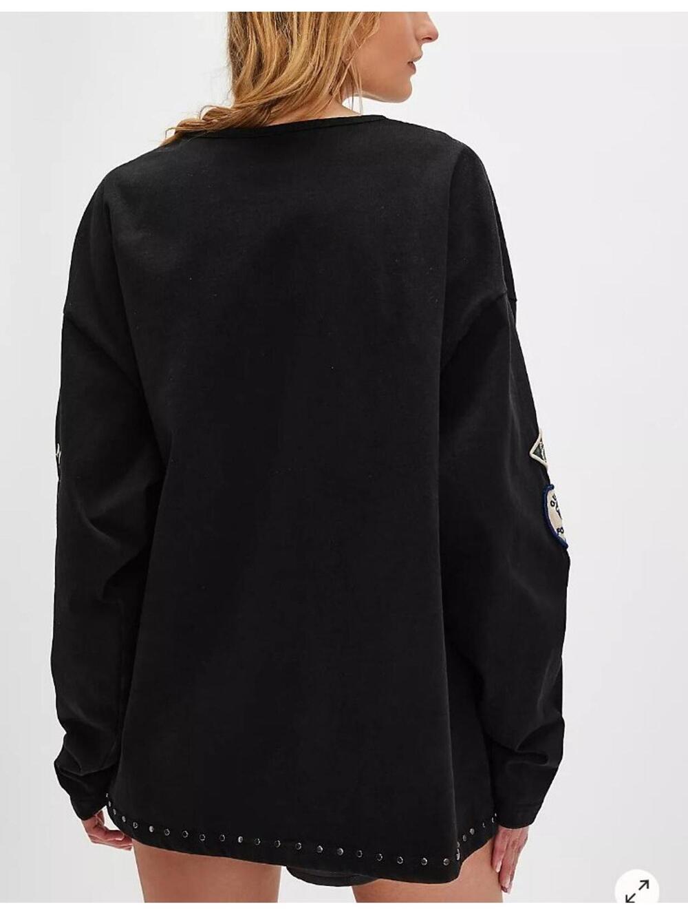 Found Studded Long-Sleeve Tee (M) - Picture 3 of 8